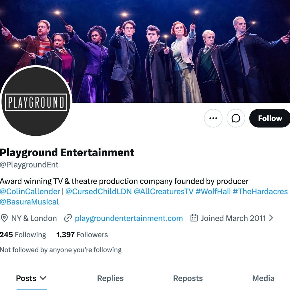 Playground Entertainment on X — @PlaygroundEnt