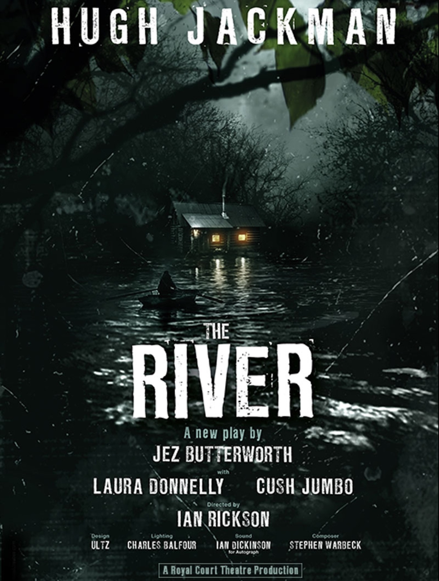 The River — Broadway poster: Hugh Jackman, a new play by Jez Butterworth