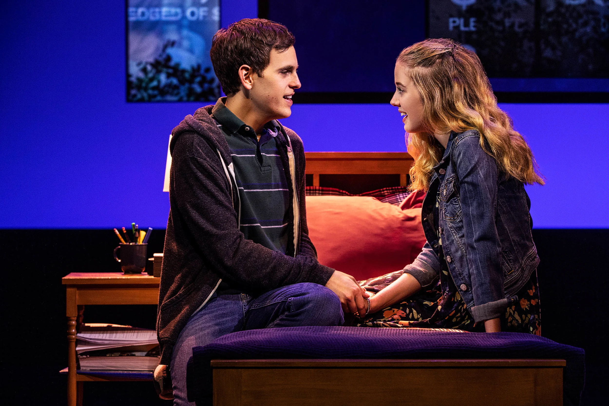 Ben Platt as Evan Hansen in Dear Evan Hansen on Broadway