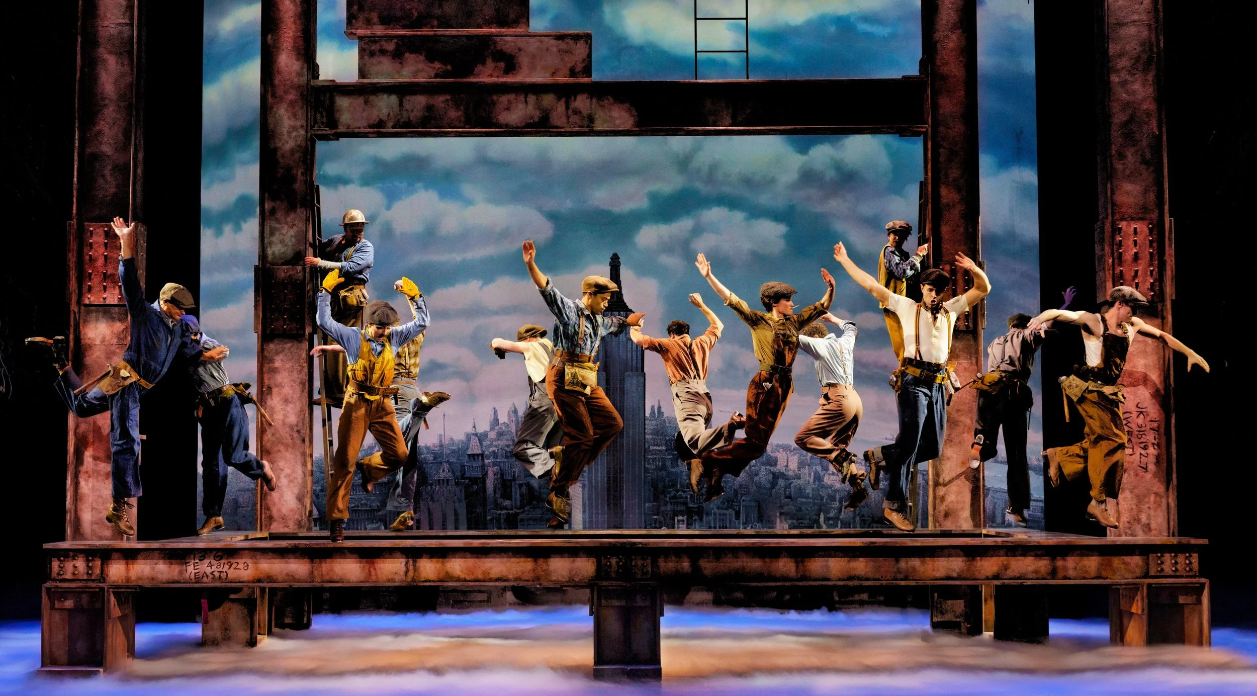 The company of New York, New York on Broadway