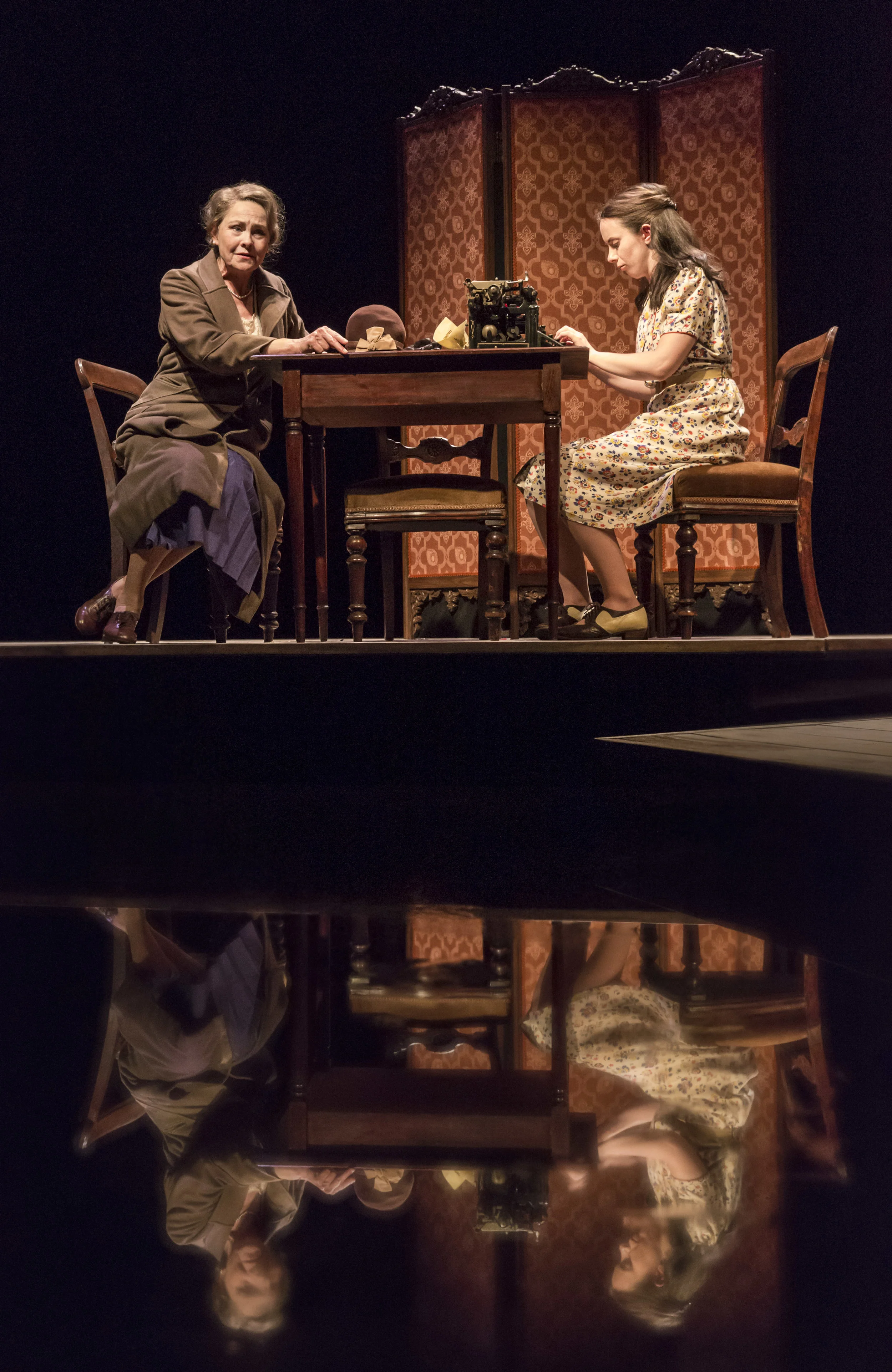 Cherry Jones and Kate O’Flynn in The Glass Menagerie