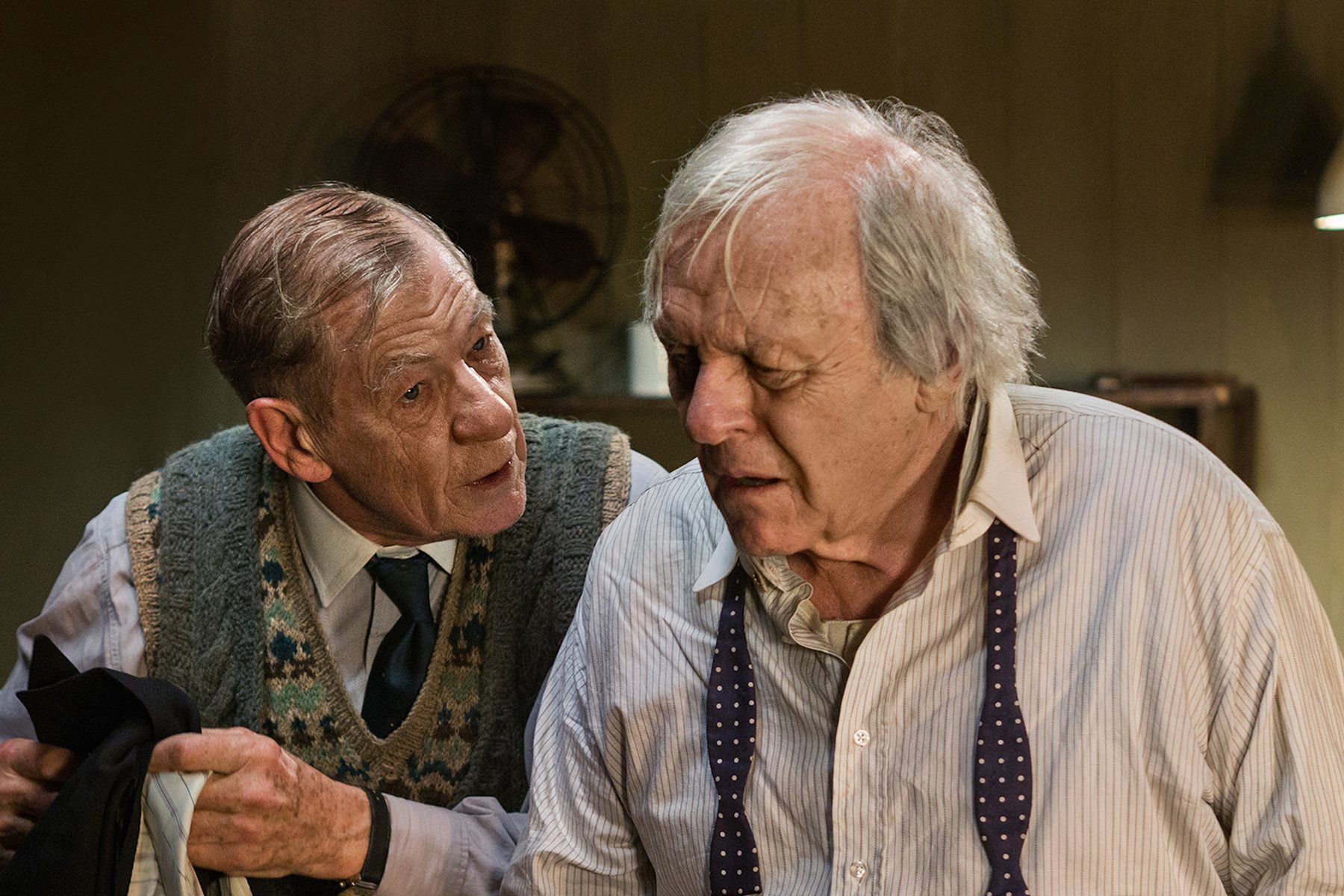Ian McKellen and Anthony Hopkins in The Dresser