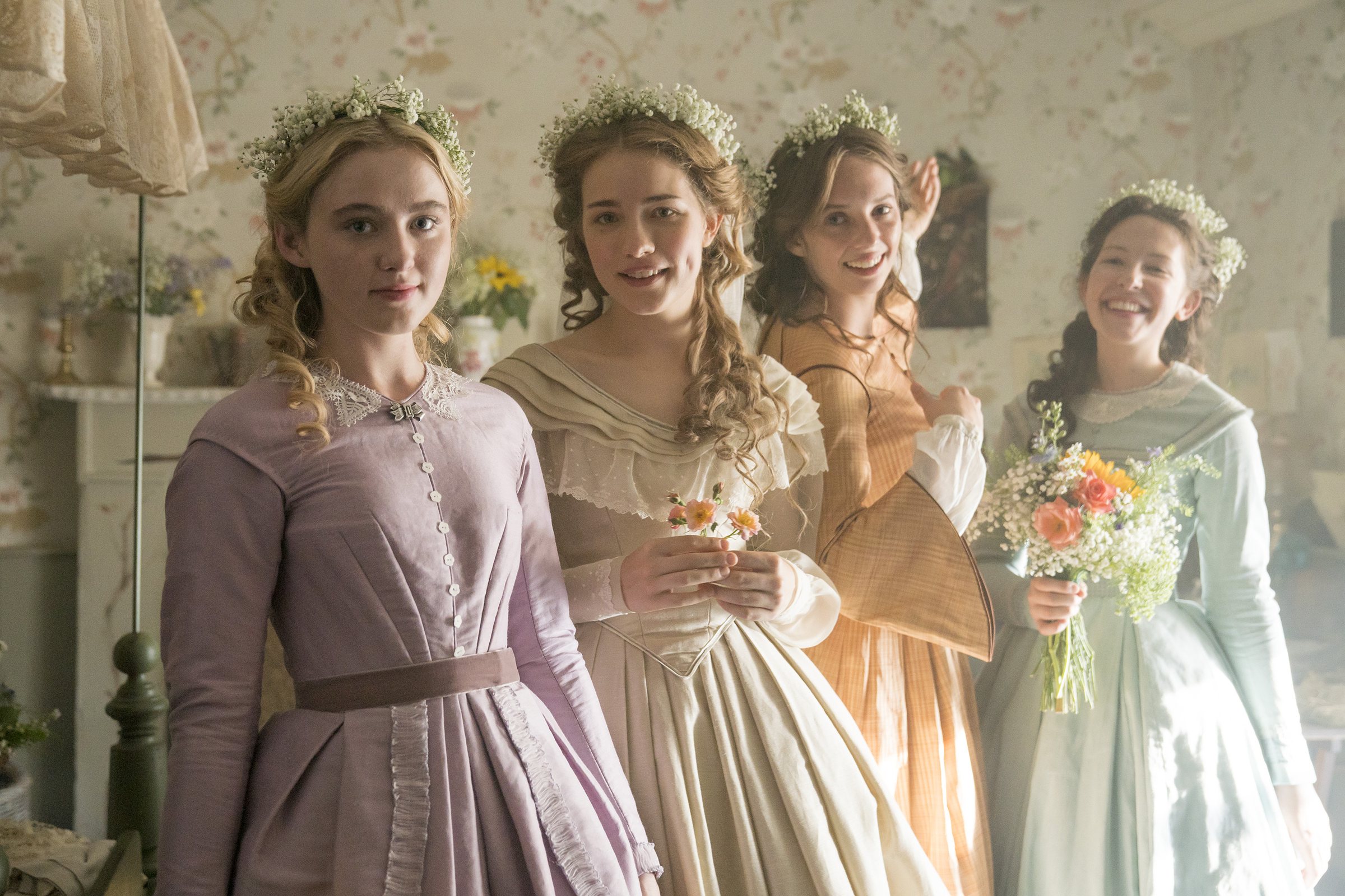The four March sisters in Little Women