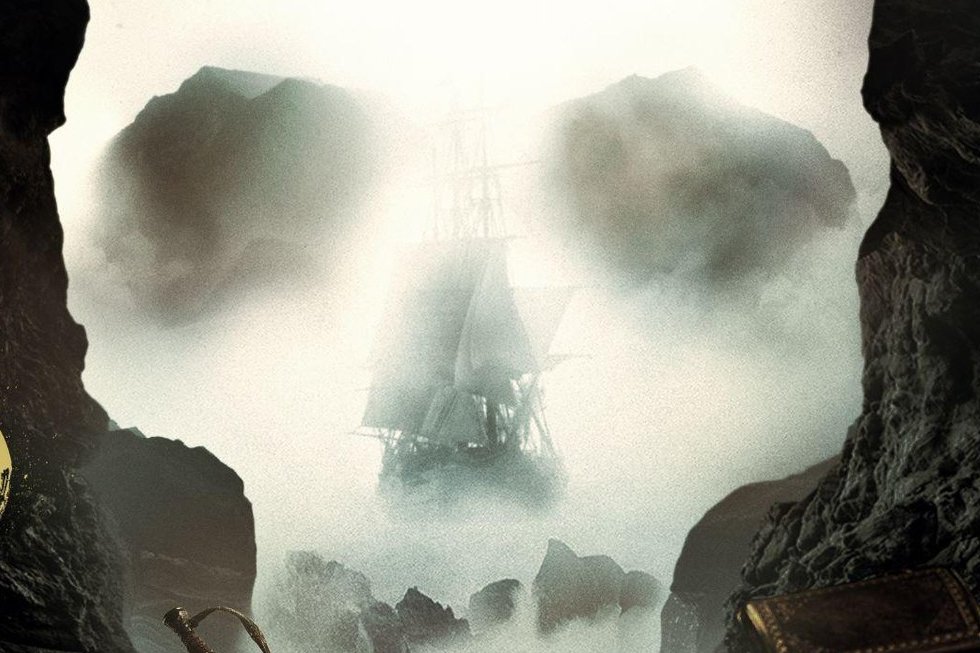 Treasure Island — the ship in the mist through the skull-shaped cave